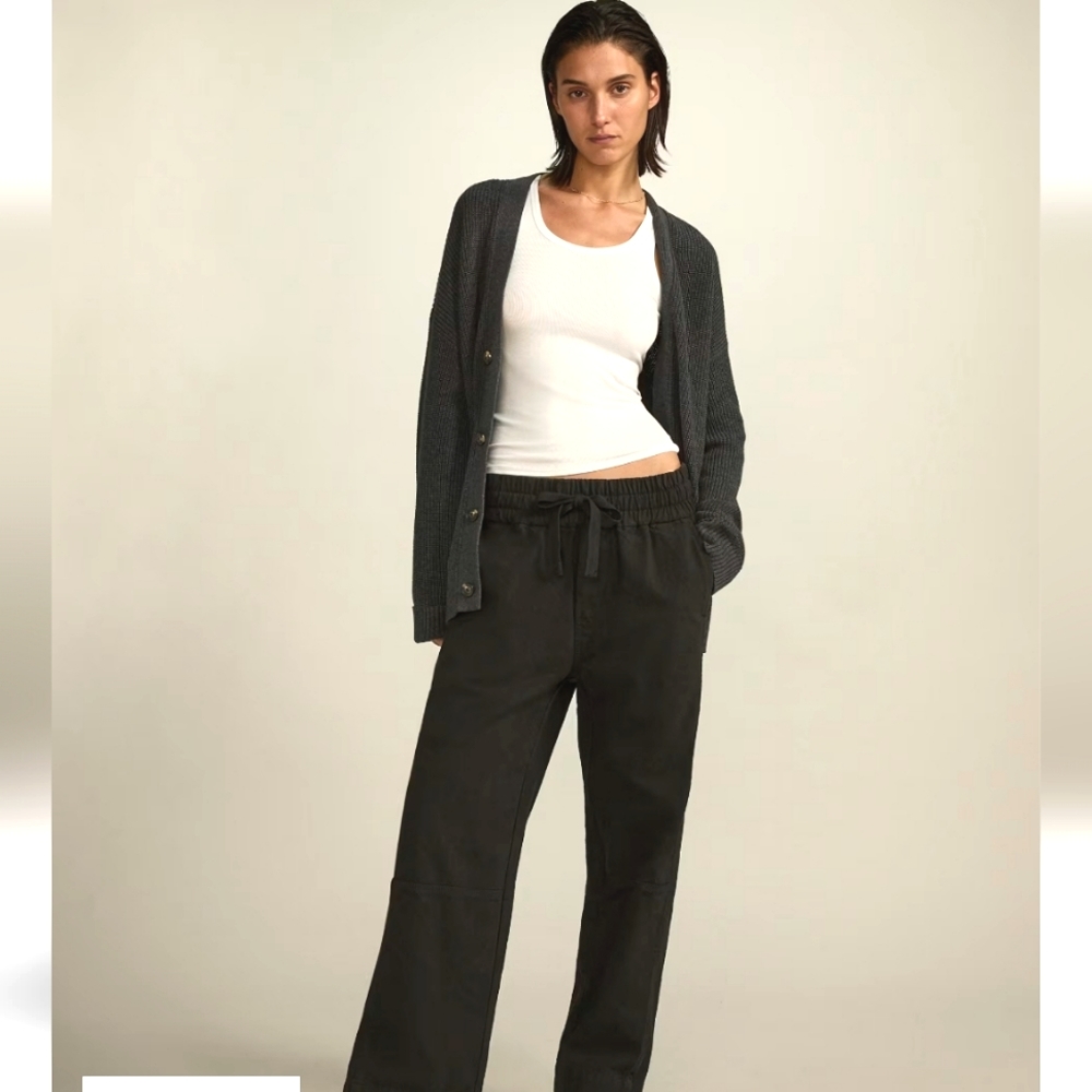 Everlane The Canvas Organic Cotton Pull-On Pant Black
